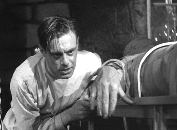 Colin Clive als Dr. Frankenstein aus Frankenstein 1931